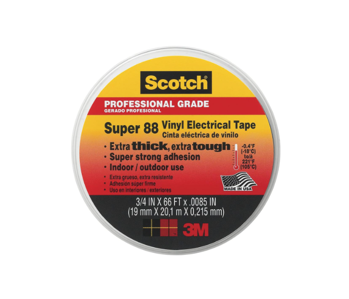 3M Scotch Super 88 Vinyl Electrical Tape (19 mm x 20.1 m) - Zoom Image