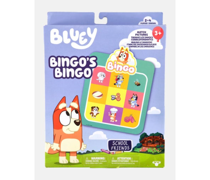 Moose Toys Bluey Bingo Game School Friends, Blue Combo - Zoom Image