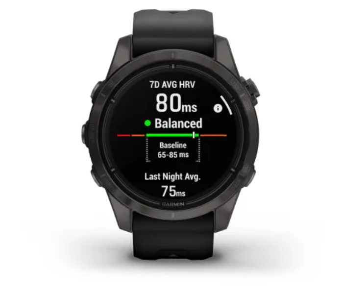 Garmin 010-02802-15 Epix Pro Gen 2 Sapphire Edition Carbon Grey DLC Titanium - Black - Zoom Image 2