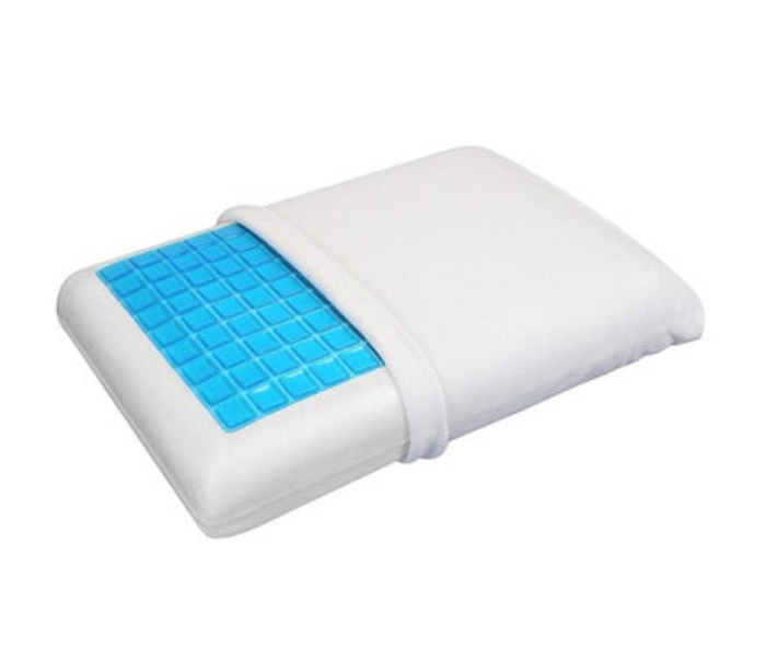  Memory Foam White Bed Gel Pillow Cooling Orthopedic Cushion for Sleeping - Zoom Image