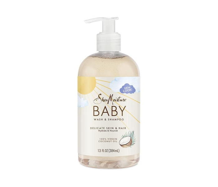 Shea Shea Moisture Virgin Coconut Oil Baby Wash And Shampoo For Kids, 13 Oz., White, 384 ml - Zoom Image