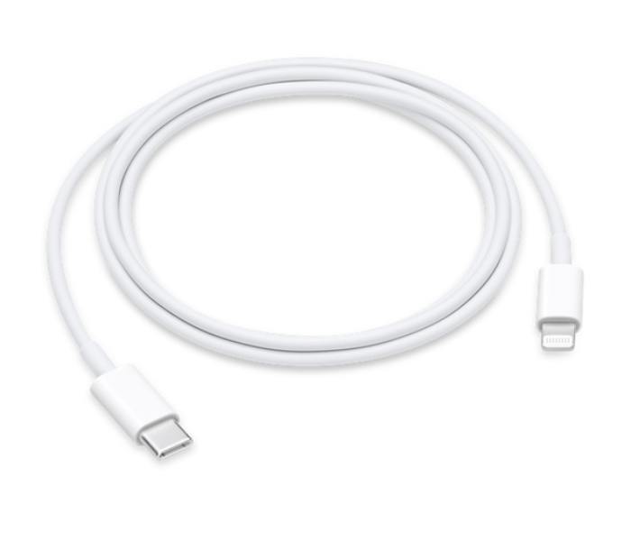 Apple 1m USB-C to Lightning Cable - White - Zoom Image 1