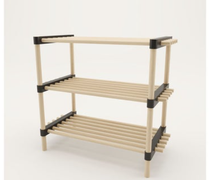 SEOWOOD 3-Shelf Multi-Purpose Modular Rack - Zoom Image