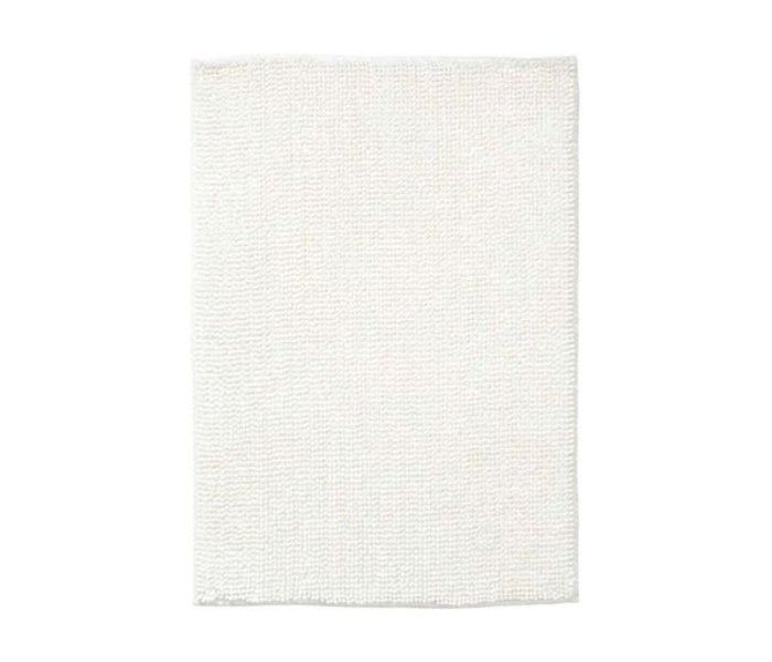 Toftbo Solid Bathroom Mat White 90x30cm - Zoom Image