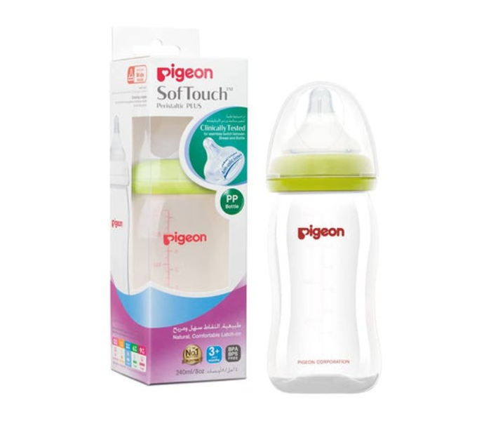 pigeon Softouch Peristaltic Plus Feeding Bottle - 240 ml - Assorted - Zoom Image