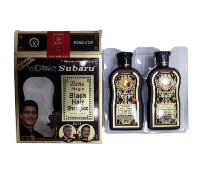 2-Piece Black Hair Shampoo 2x200ml - Zoom Image