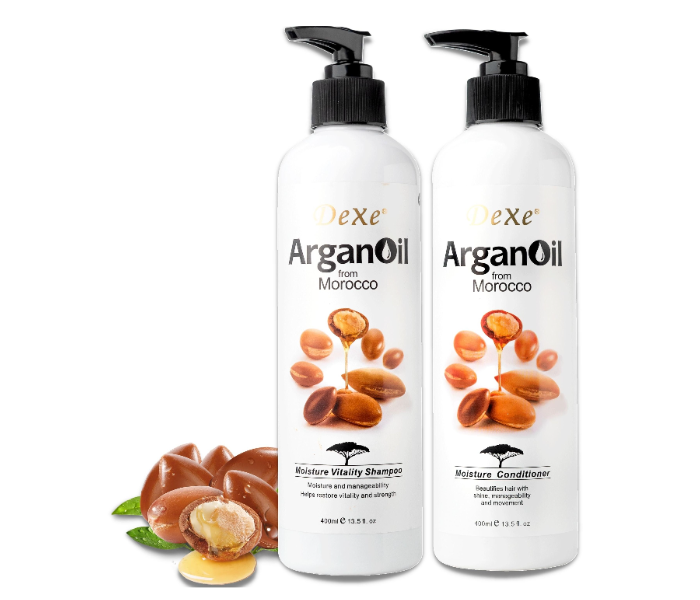 Argan Hair Care Set - Ultra Hydrating - Repairs and Protects Protects Dry Hair - Improves Hair Health - Soften &amp; Strengthen Hair for Damaged &amp; Frizzy Hair - Anti Hair Loss - Hair Care - Zoom Image