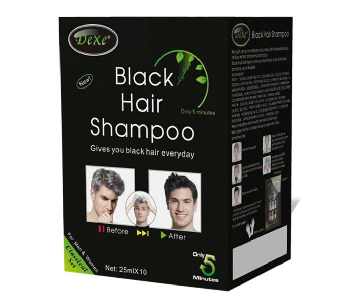 Pack Of 10 Hair Colouring Shampoo Black 250ml - Zoom Image