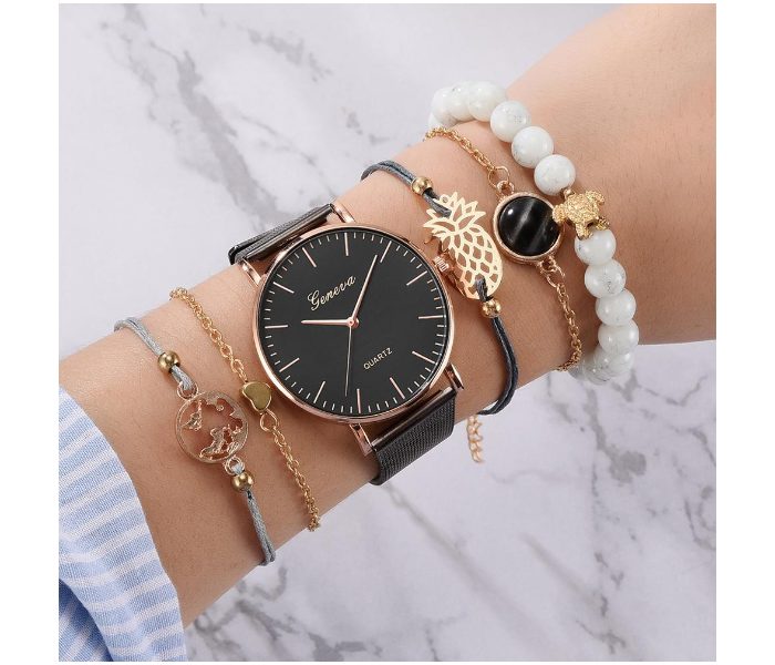 Jongo 6pcs Set Luxury Ladies Watch Women Simple Bracelet  - Zoom Image 1