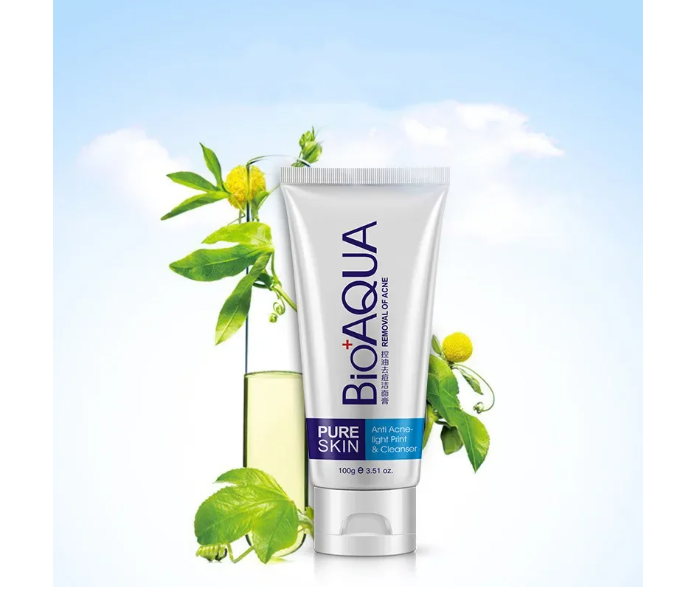 BIOAQUA Anti Acne Treatment Facial Cleanser For Pure Skin 100g For Men And Women - Zoom Image 6