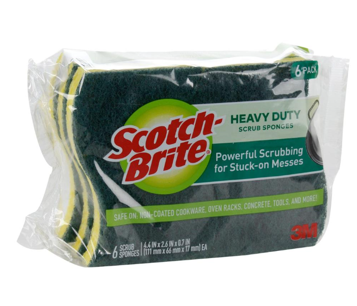  3M Scotch-Brite Heavy Duty Scrub Sponge Pack (6 Pc.) - Zoom Image