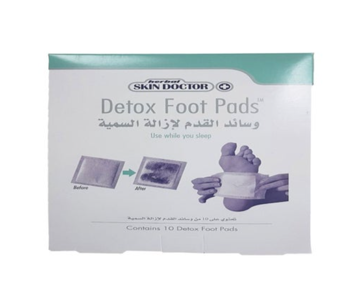 Herbal Skin Doctor 10-Piece Detox Foot Pad Set White - Zoom Image