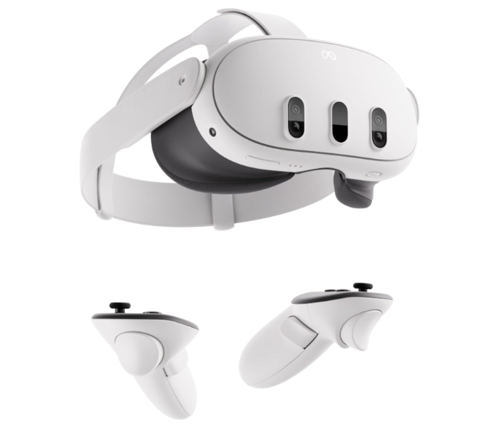 Meta Quest 3 128GB Advanced All-In-One Virtual Reality Headset  – White - Zoom Image 1