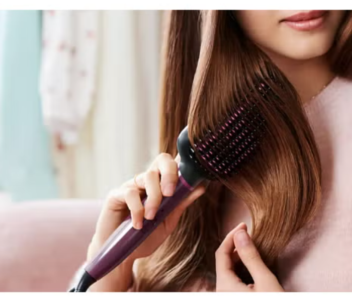 Philips BHH730/03 5000 Series Heated Hair Straightening Brush - Dark Wine - Zoom Image 3