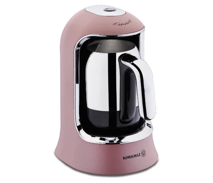 Korkmaz A860-06 Sleek And Stylish Kahvekolik Coffee Maker Rosegold-Chrome - Zoom Image 1