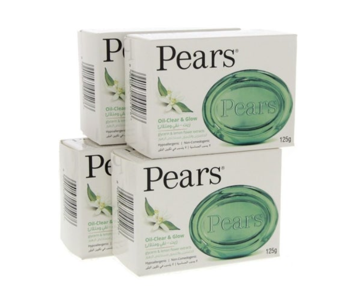 Pears 4-Piece Oil Clear And Glow Soap - Zoom Image