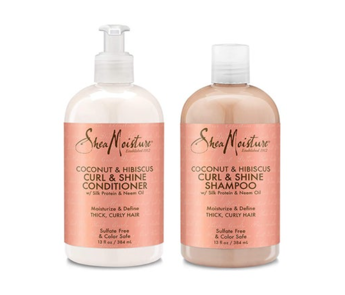 SheaMoisture 2-Piece Coconut And Hibiscus Curl Shampoo And Conditioner Set - Zoom Image