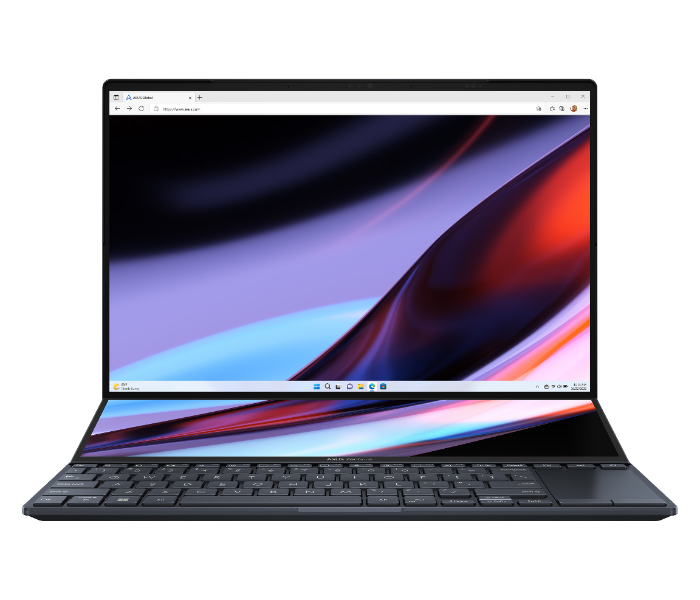 Asus Zenbook Pro 14 Duo OLED UX8402VV-OLEDI9TB Intel Core i9 13th Gen 14.5inch 32GB RAM 1TB SSD 8GB NVIDIA GeForce RTX 4060 Graphics English Arabic Keyboard Win 11 Home - Black - Zoom Image 1