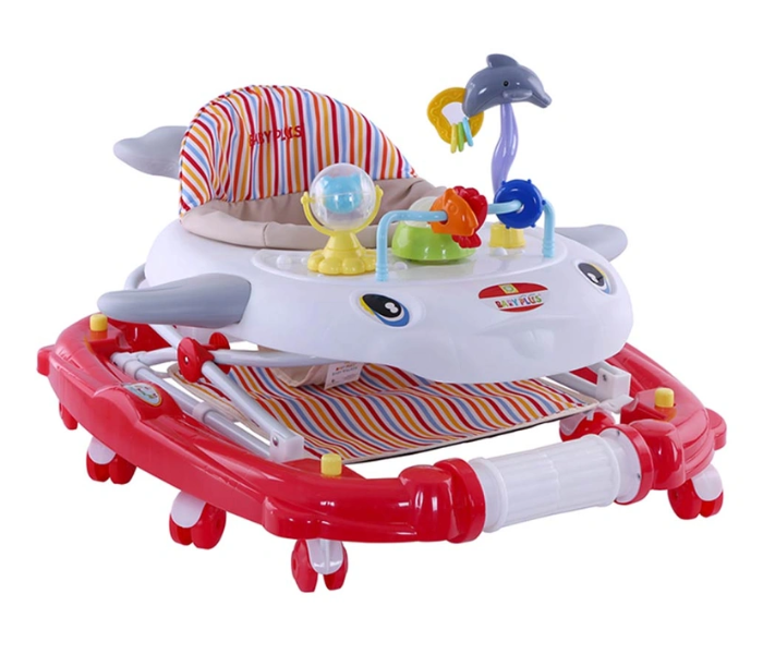 Baby Plus BP7747-RED/WHT Baby Walker - Red and White - Zoom Image 3