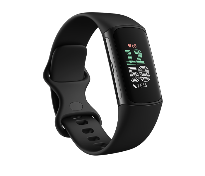 Fitbit Charge 6 Fitness And Health Tracker  -Obsidian With Black Aluminum - Zoom Image 1