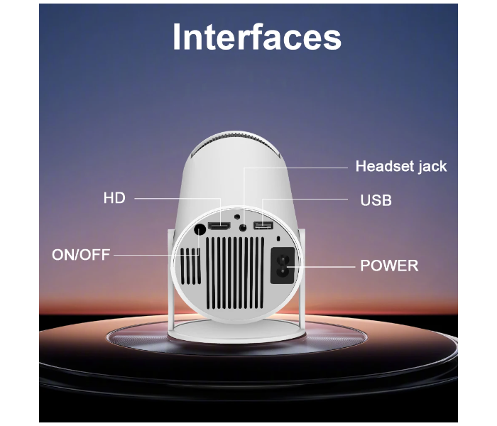 Portable High Quality Transpeed 4K Ultra HD Android 11 Dual Wifi 1080P  Home Cinema Indoor Outdoor Projector - Zoom Image 10