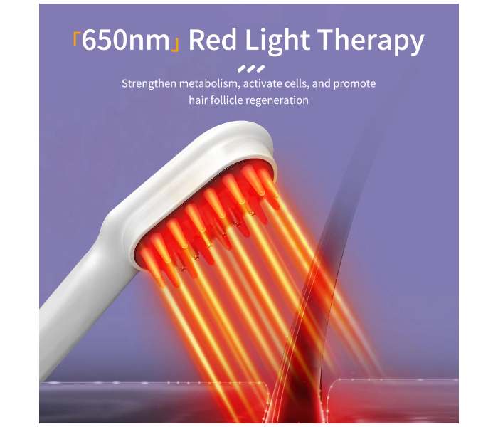 Electric Phototherapy Massage Comb for Hair Growth Anti-Hair Loss Hair Follicle Anti-Dense Treatment Massager - Zoom Image 6