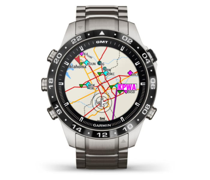 Garmin 010-02648-01 Marq Aviator Gen 2 Titanium - Silver - Zoom Image 2