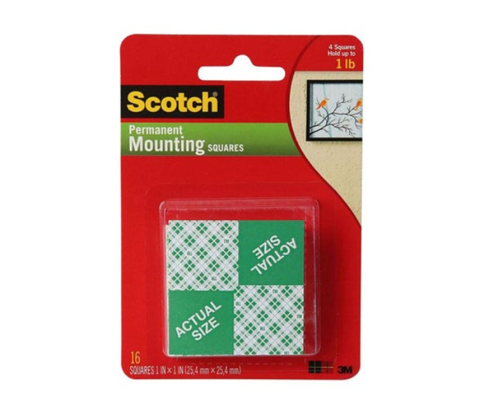 3M 16-Piece Scotch Permanent Mounting Squares - Zoom Image