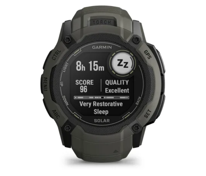 Garmin 010-02805-05 Instinct 2X Solar Standard Edition GPS Smart Watch - Moss - Zoom Image 2