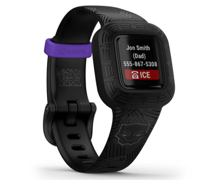 Garmin 010-02441-10 Vivofit Jr.3 Marvel Black Panther Smart Watch - Black - Zoom Image 2