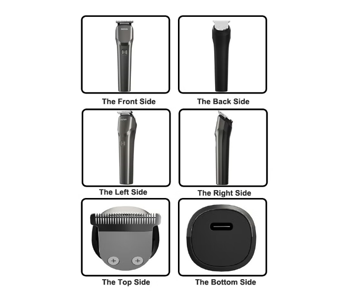 ENCHEN Beardo 2 Multifunctional High Quality Waterproof Cordless Professional Hair Clippers - Black - Zoom Image 3