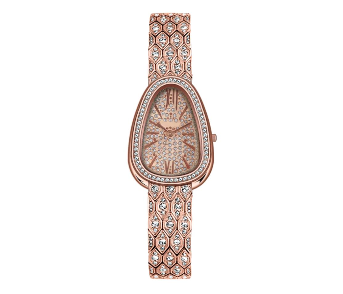 Fashion New Style Snake Shaped Crystal Women Watch - Rose Gold - Zoom Image 1