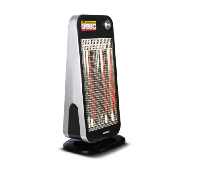 Sanford SF1287CRH 450/900 W Carbon Room Heater - Silver and Black - Zoom Image 1