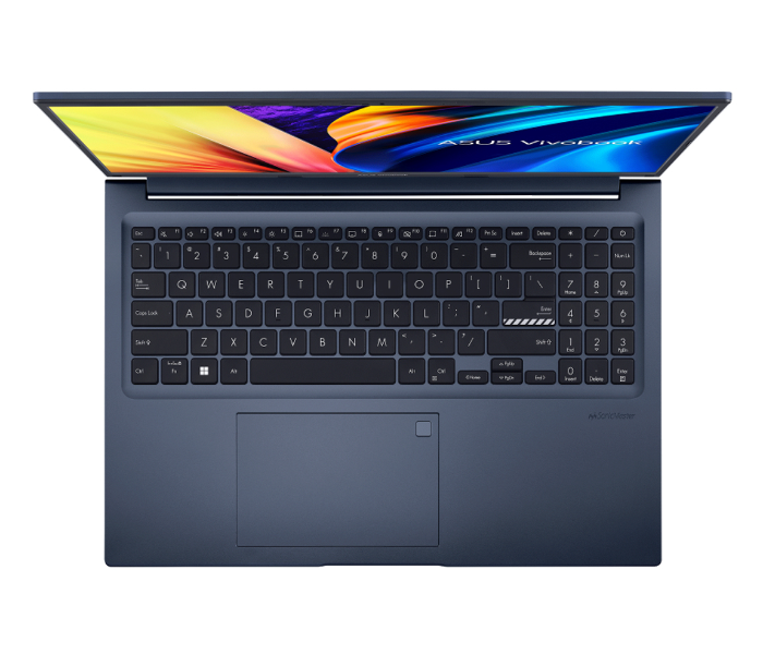 Asus M1603QA-MB079W Vivobook 16X 16-inch WUXGA 8GB 512GB SSD AMD R5 5600H Radeon graphics English-Arabic Keyboard Windows 11 Home - Quiet Blue - Zoom Image 4