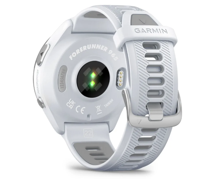 Garmin 010-02809-11 Forerunner 965 Titanium Bezel With Whitestone Case And Whitestone/Powder Grey Silicone Strap Running Smart Watch - Zoom Image 8