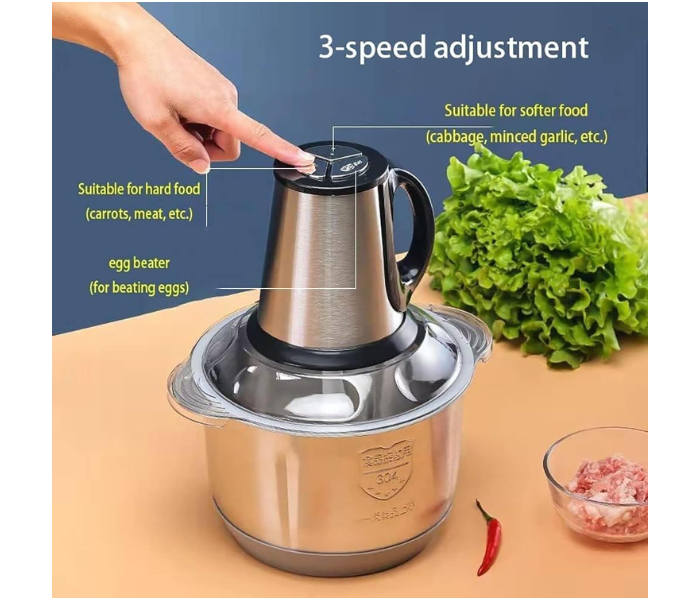 New USB Charge Wireless Electric Meat 3Level Grinder Food Chopper