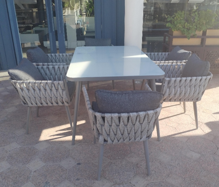 Outdoor dining set 6 seats with cushions. - Zoom Image 6