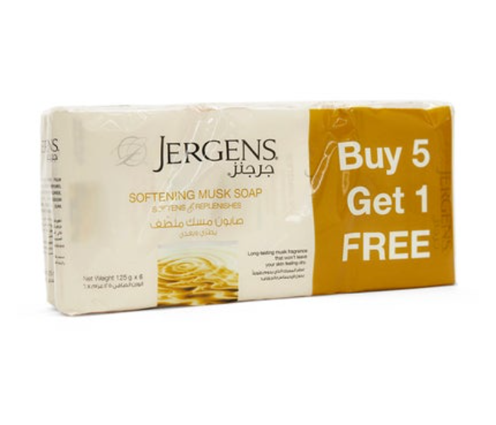 Jergens Pack Of 5 + 1 Softening Musk Soap (Bundle Offer) - Zoom Image