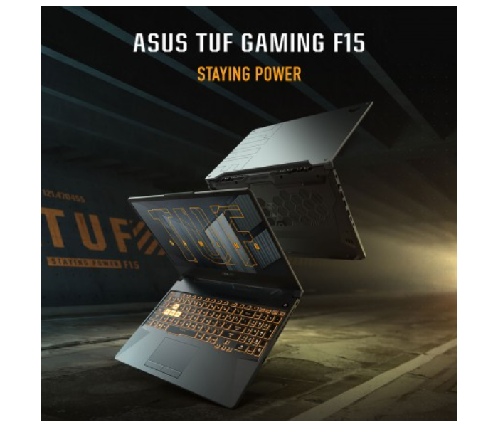 Asus Tuf Gaming F15 FX506HF-HN014W 15.6 Inch FHD Intel Core i5 11th Gen 8GB RAM 512GB SSD 4GB NVIDIA RTX 2050 Windows 11 Home Laptop - Graphite Black - Zoom Image 5