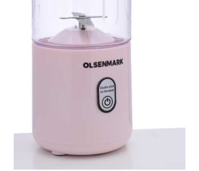 Olsenmark OMSB2495 410ml Rechargeable Portable Blender - Light Pink - Zoom Image 2