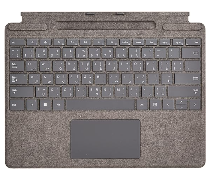 Microsoft 8XA-00074 Surface Pro Signature English Arabic Keyboard - Platinum - Zoom Image 1