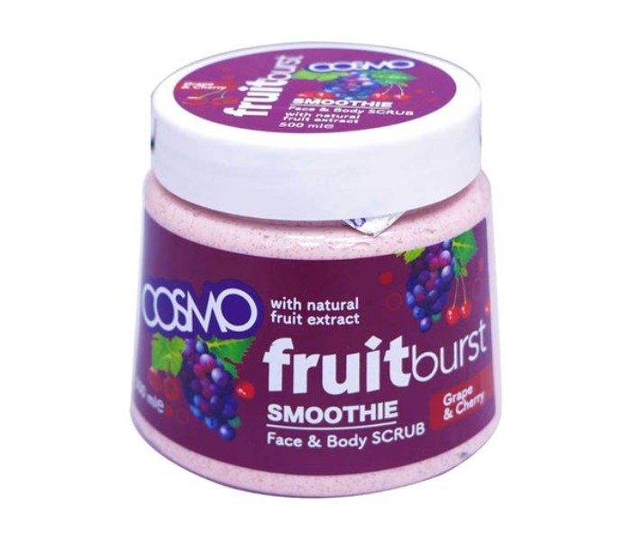 COSMO 12-Piece Fruitburst Smoothie Face And Body Scrub With Grape And Cherry - Zoom Image