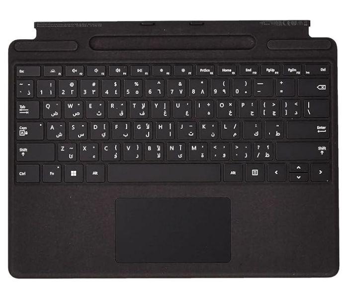 Microsoft 8XB-00014 Surface Pro Signature English Arabic Keyboard - Black - Zoom Image