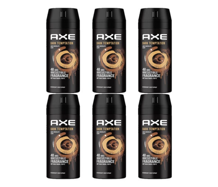 Axe Pack Of 6 Dark Temptation Deodorant Body Spray - Zoom Image