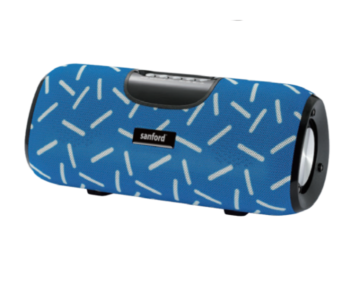 Sanford SF2210PS 2400mAh Rechargeable Portable Speakers - Blue and White - Zoom Image 1