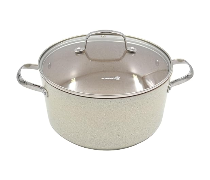 Korkmaz A1262 28X14.5Cm 8L Granita Casserole - Beige & Silver - Zoom Image 1