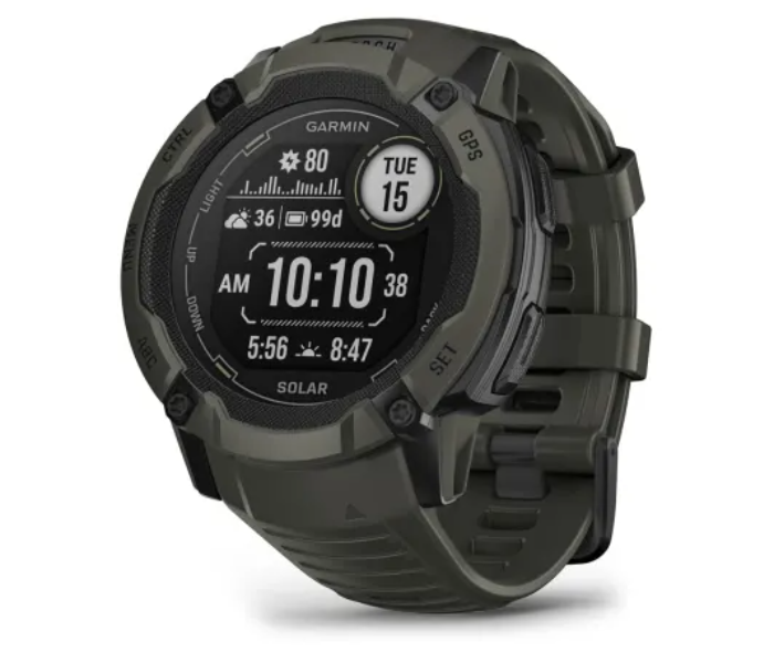 Garmin 010-02805-05 Instinct 2X Solar Standard Edition GPS Smart Watch - Moss - Zoom Image 1