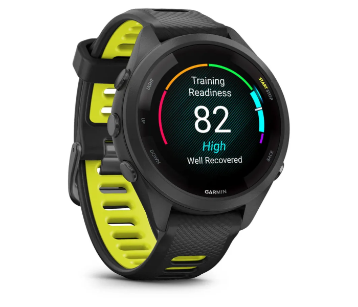 Garmin 010-02810-13 Forerunner 265S With Black Bezel And Black/Amp Yellow Silicone Strap Smart Watch - Zoom Image 2