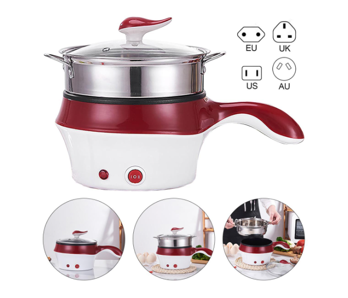 Double Layer Cooking Pot Small Electric Pot Multifunctional Steam Pot - Zoom Image 6