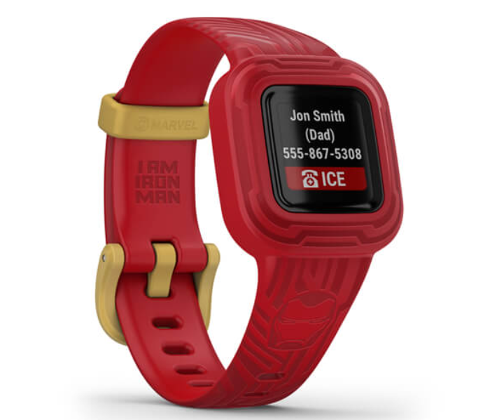 Garmin 010-02441-11 Vivofit Jr.3 Marvel Iron Man Smart Watch - Red - Zoom Image 2